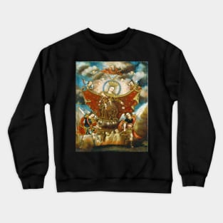 Our Lady of Mt Carmel Virgin Mary St Michael & St Gabriel Scapular Crewneck Sweatshirt